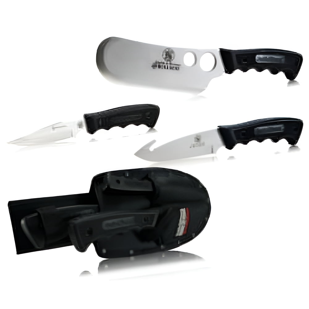 Smith & Wesson Knife Set,Cleaver,Gut Hook,Caping,3 Pc SMITH & WESSON SWCAMP