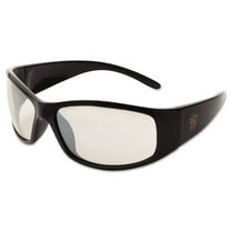 Elite, Safety Glasses, Uncoated, Light Gray Lens, Black Frame, Full-Frame