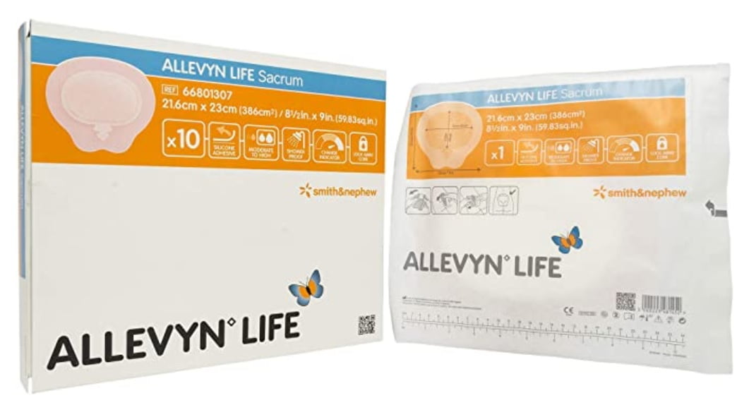 Smith and Nephew 66801307 Allevyn Life Silicone Foam Dressing 8.5 in. x 9 in. (Pack of 10)