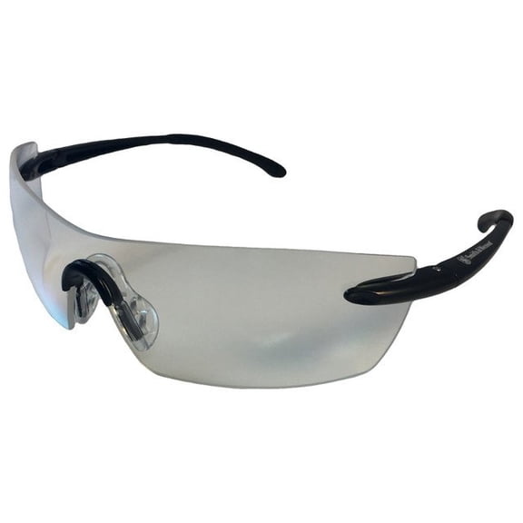 Smith & Wesson Caliber Safety Glasses Clear Anti-Fog Lens, Black, ANSI Z87.1+