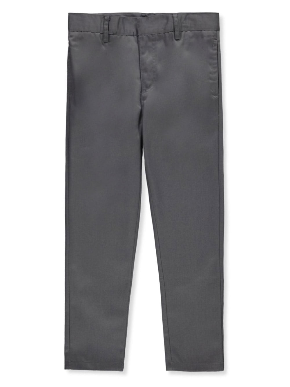 Smith's American Boys' Flat Front Twill Dress/School Pants - gray, 12 ...