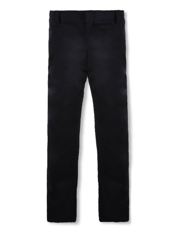 Smith's American Boys' Flat Front Twill Uniform / Dress Pants - black, 6 (Little Boys)
