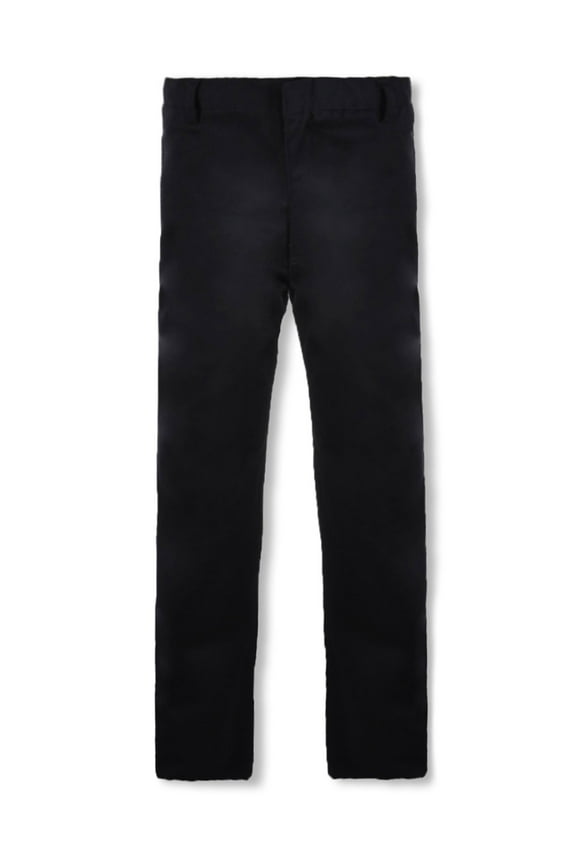 Boys’ Flat Front Twill Uniform / Dress Pants Color: black Size: 6