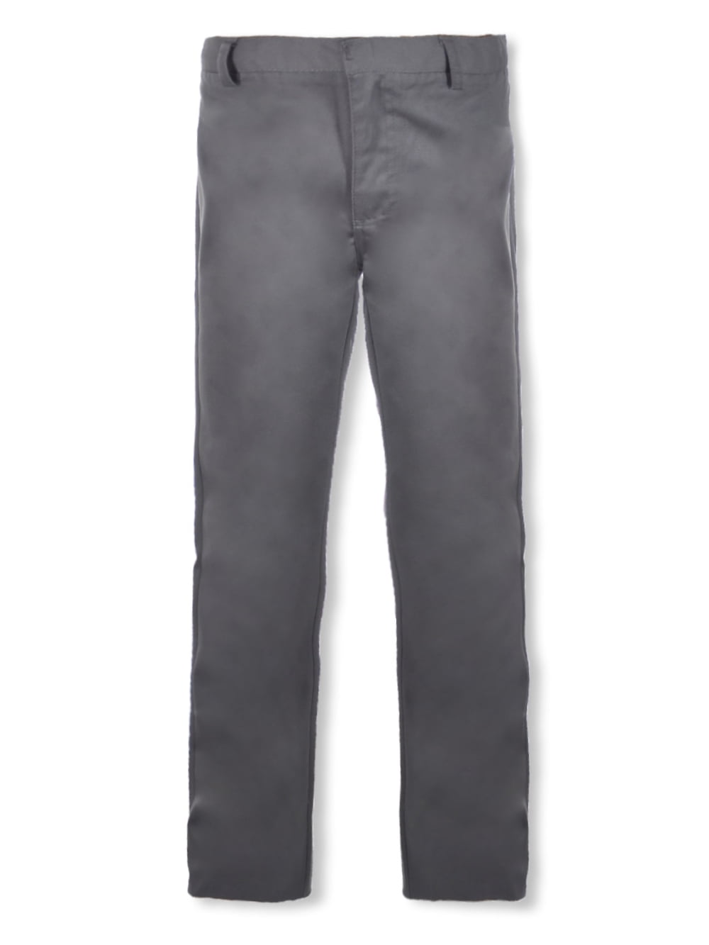 Smith's American Boys' Flat Front Twill Uniform / Dress Pants - gray, 10  husky (Big Boys Husky)