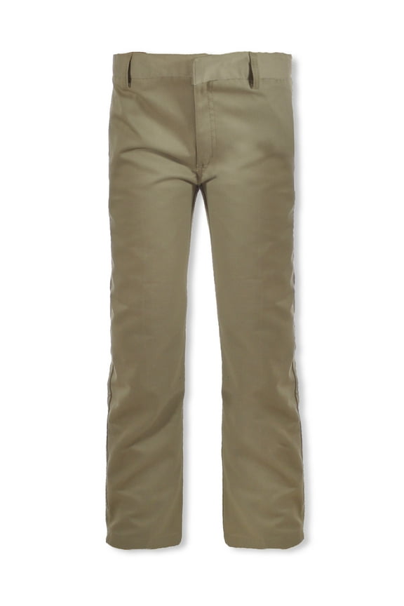 Boys’ Flat Front Twill Uniform / Dress Pants Color: khaki Size: 7