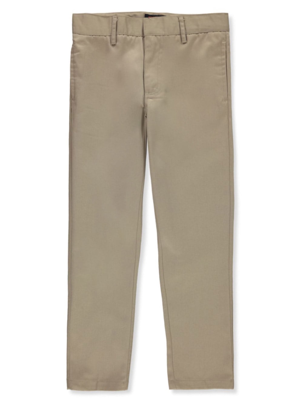 Smith's American Boys' Flat Front Twill Uniform /School Pants khaki