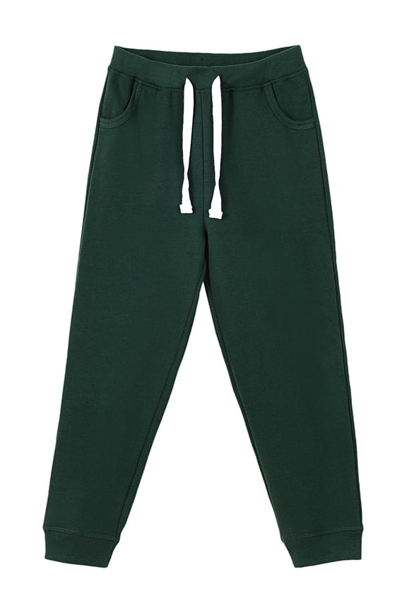 Girls' Fleece Joggers Color: green Size: 3t