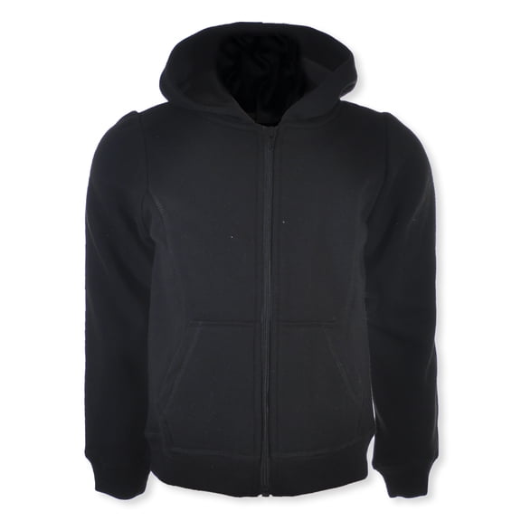 Smith's American Girls' Fleece Zip Hoodie Color: black Size: 18 - 20