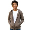 thumbnail image 1 of Smith's American Boys' Fleece Zip Hoodie Color: khaki Size: 3t, 1 of 4