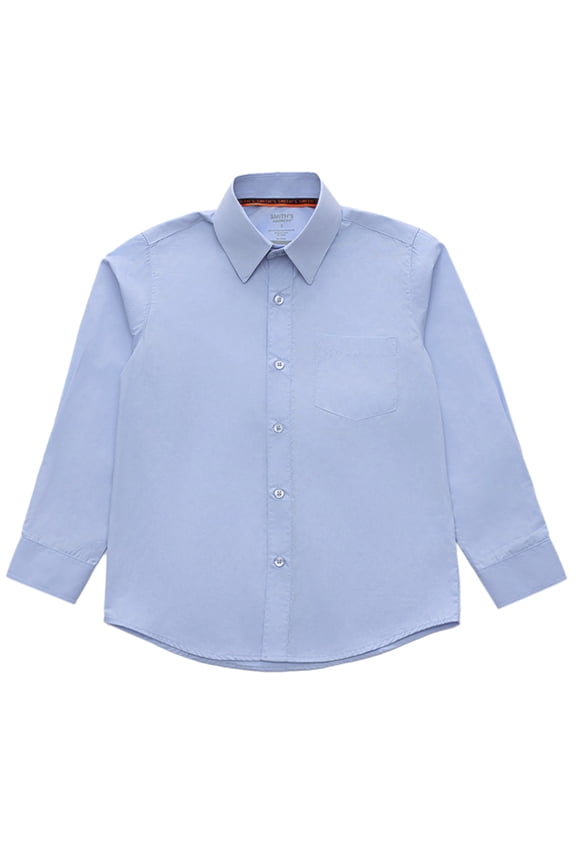 Boys' L/S Button-Up Shirt Color: blue Size: 2t