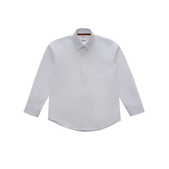 Smith's American Boys' L/S Button-Up Shirt Color: white Size: 12