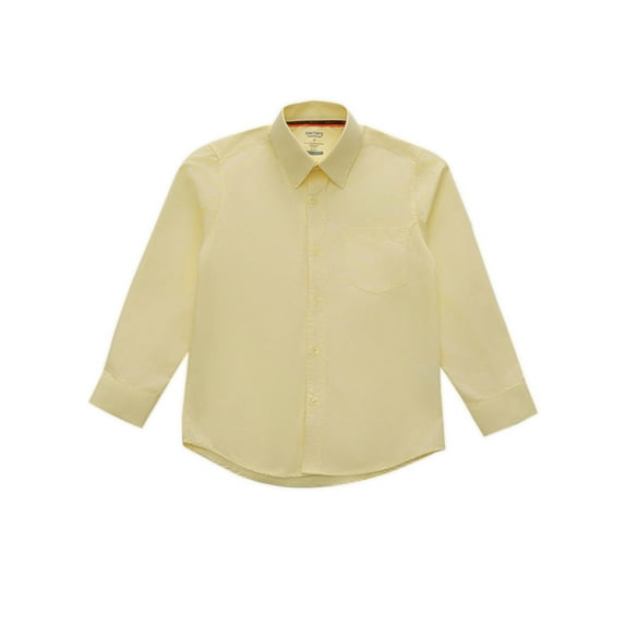 Smith's American Boys' L/S Button-Up Shirt Color: yellow Size: 3t