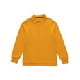 thumbnail image 1 of Smith's American Boys' Long Sleeve Pique Polo Color: gold Size: 6 - 7, 1 of 4