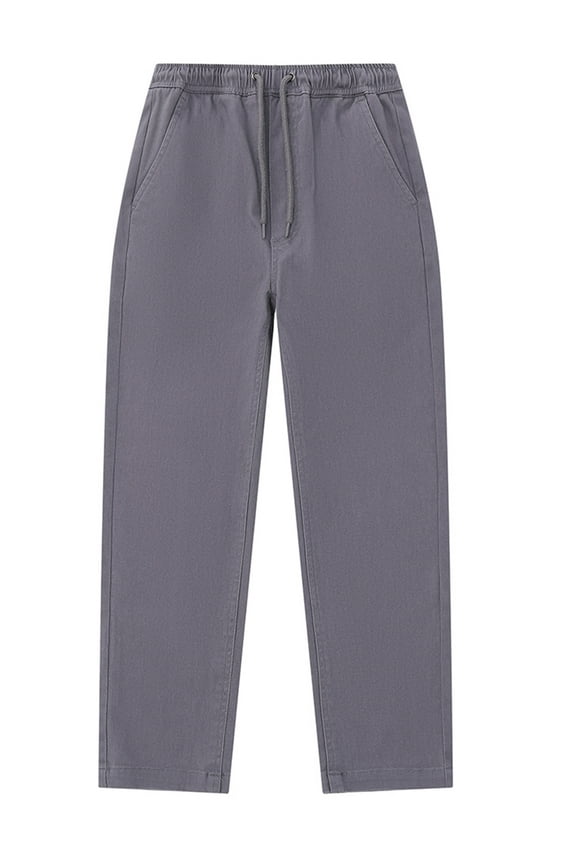 Boys' Pull-On Pants Color: gray Size: 18