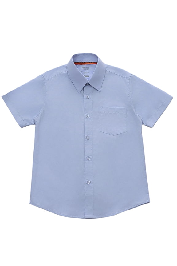 Boys' S/S Button-Up Shirt Color: blue Size: 4t