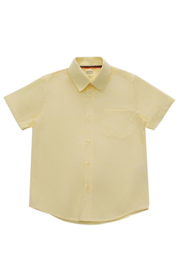 Boys' S/S Button-Up Shirt Color: yellow Size: 3t