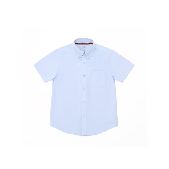 Smith's American Boys' S/S Oxford Shirt Color: blue Size: 18