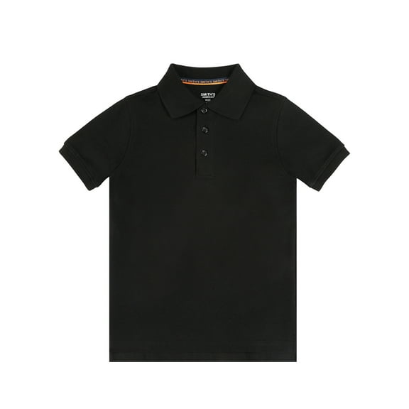 Smith's American Boys' S/S Polo Shirt Color: black Size: 6 - 7