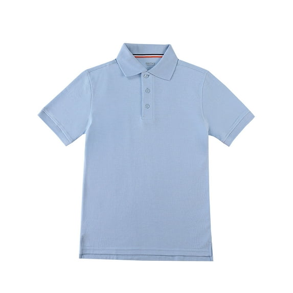 Smith's American Boys' S/S Polo Shirt - blue, 18 - 20 husky