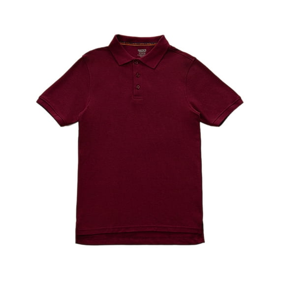 Smith's American Boys' S/S Polo Shirt Color: burgundy Size: 6 - 7