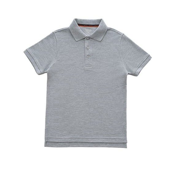Smith's American Boys' S/S Polo Shirt Color: gray Size: 6 - 7