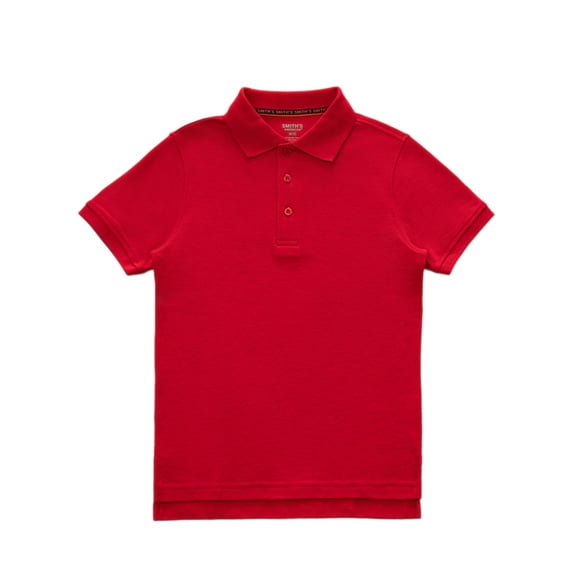 Smith's American Boys' S/S Polo Shirt Color: red Size: 6 - 7