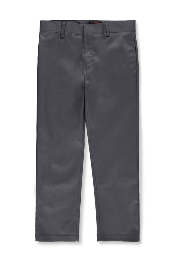 Boys' Straight Twill Pants Color: gray Size: 18