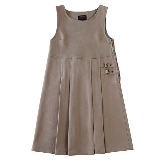 Smith's American Girls' 2 Tab Buckle Jumper - khaki, 10 (Big Girls)