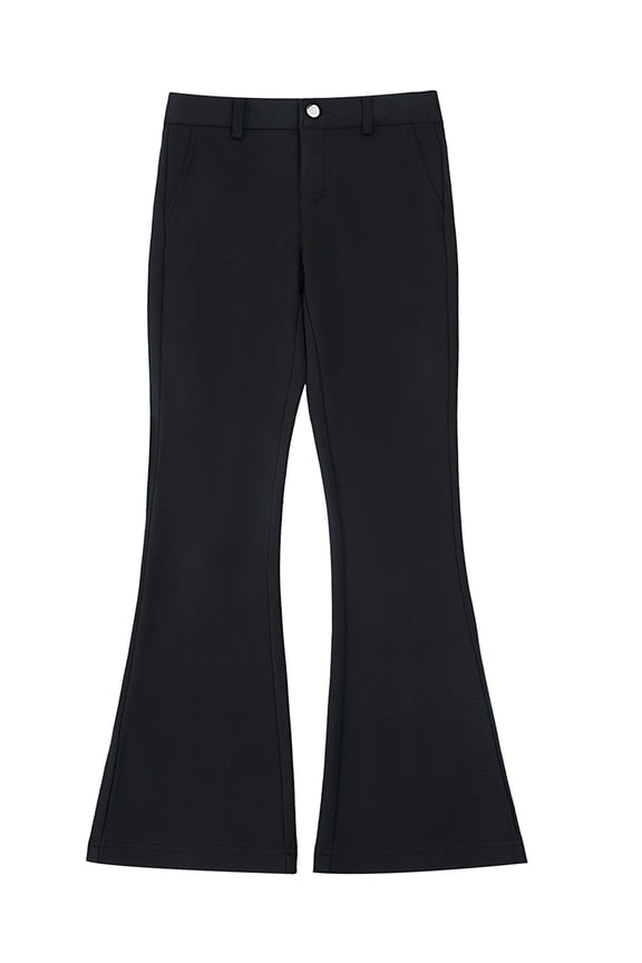 Girls' Flared Pants Color: black Size: 6 - 6x