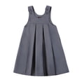 thumbnail image 1 of Smith's American Girls' Pleated Crossover Jumper Dress Color: gray Size: 4t, 1 of 5