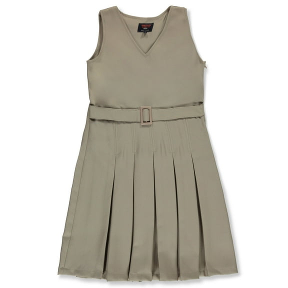 Smith's American Girls' Pleated Jumper Color: khaki Size: 2t
