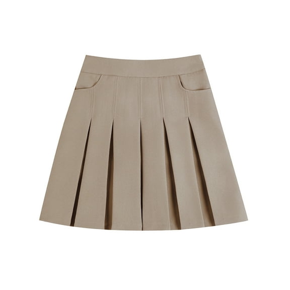 Smith's American Girls' Pleated Scooter Skirt Color: khaki Size: 10