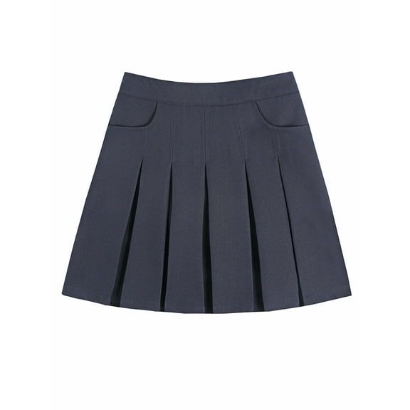 Smith's American Girls' Pleated Scooter Skirt Color: navy Size: 6x