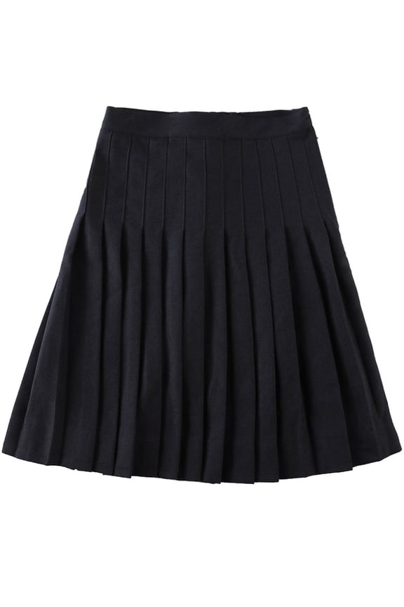 Girls' Pleated Skirt Color: black Size: 5