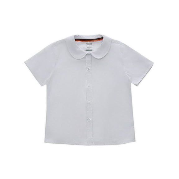 Smith's American Girls' S/S Button-Up Shirt Color: white Size: 20