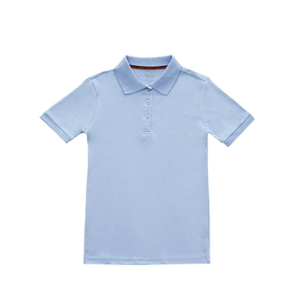 Smith's American Girls' S/S Polo Shirt Color: blue Size: 7 - 8