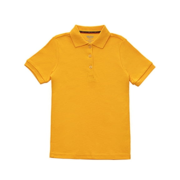 Smith's American Girls' S/S Polo Shirt Color: gold Size: 10 - 12