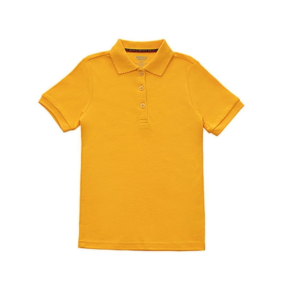 Smith's American Girls' S/S Polo Shirt Color: gold Size: 7 - 8