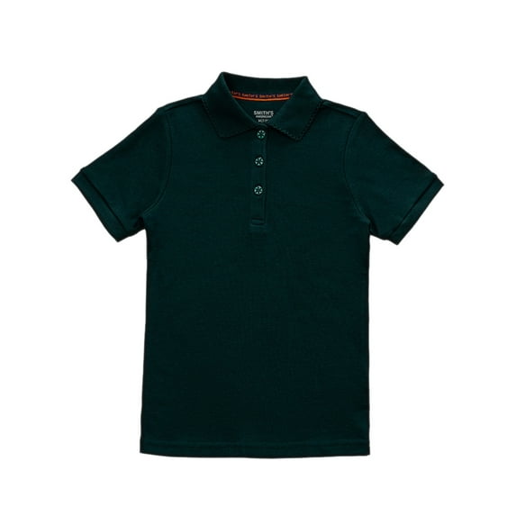 Smith's American Girls' S/S Polo Shirt Color: hunter green Size: 2t