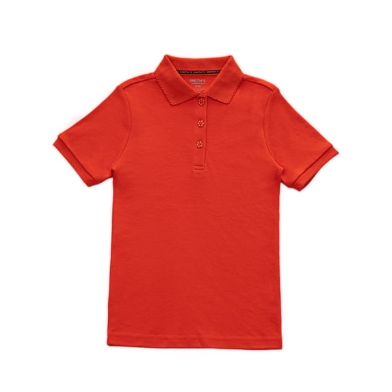 Smith's American Girls' S/S Polo Shirt Color: orange Size: 14 - 16