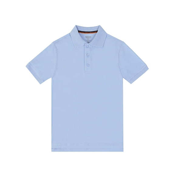 Smith's American Boys' Short Sleeve Interlock Polo Shirt Color: blue Size: 8