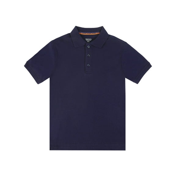 Smith's American Boys' Short Sleeve Interlock Polo Shirt Color: navy Size: 18 - 20