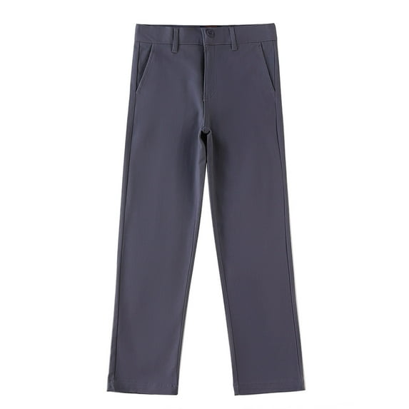 Smith's American Girls' Straight Leg Pants - gray, 6 (Little Girls)