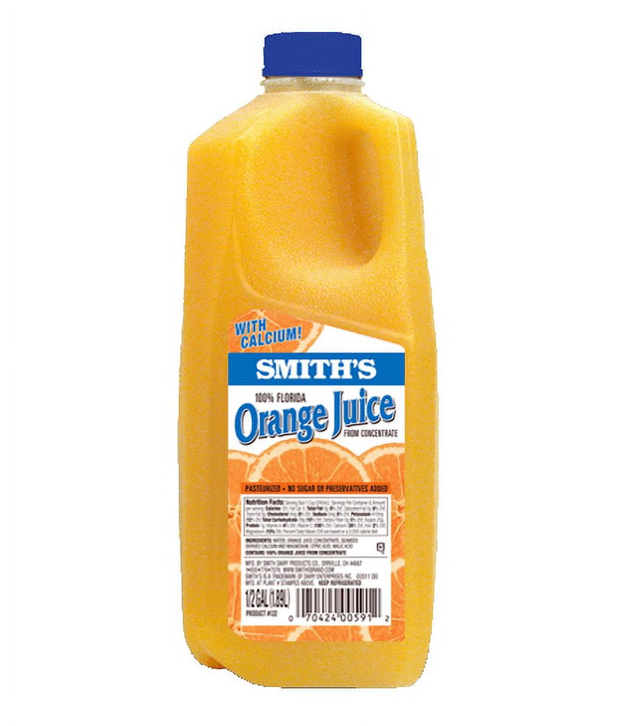 Smith's Orange Juice, Half Gallon