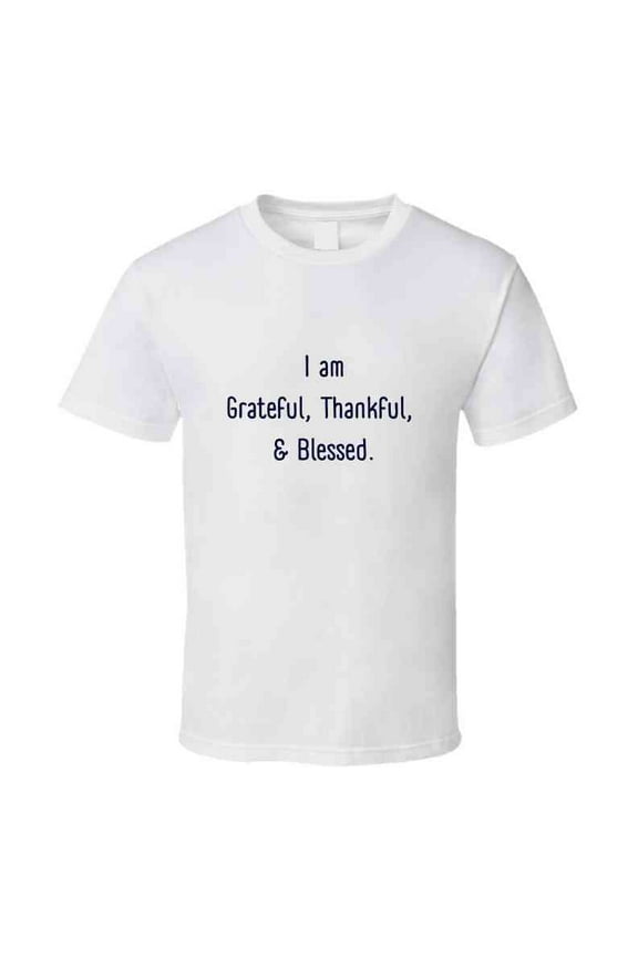 - Grateful, Thankful, Blessed - Casual Crew Neck T-Shirt, Unisex