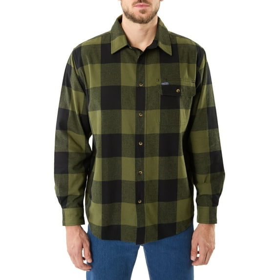 Smith's Workwear Mens Easy Fit Long Sleeve Pocket Flannel Shirt (M)