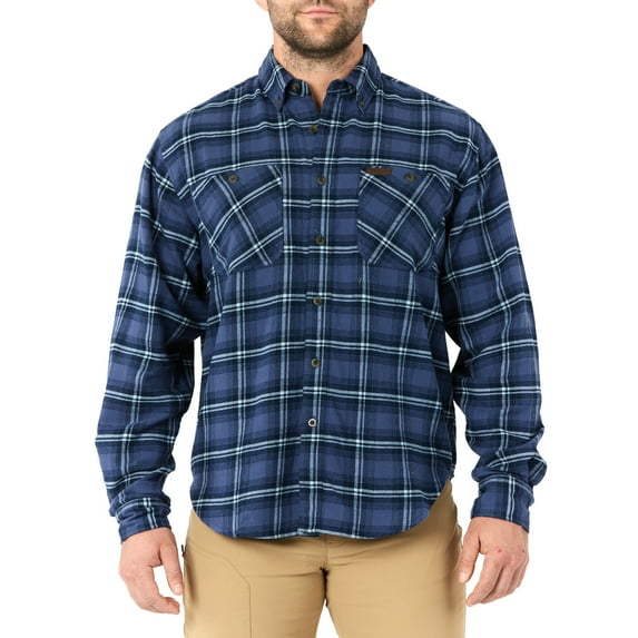 Smith's Workwear Two Pocket Button Down Flannel Shirt