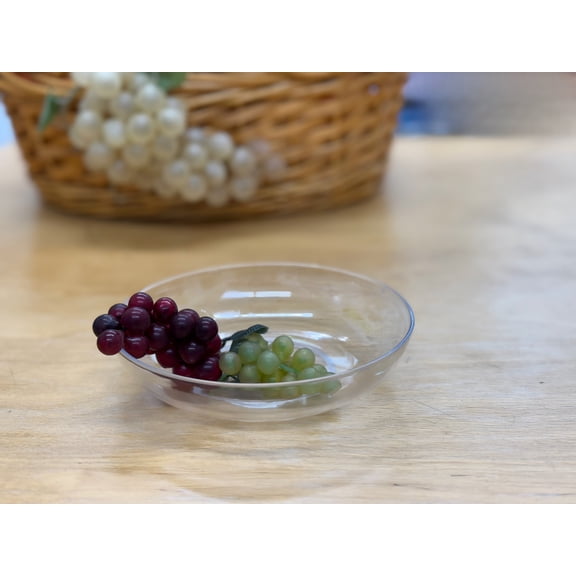 Smither Oasis 6 Inch Lomey Clear Designer Dish, Pack 24