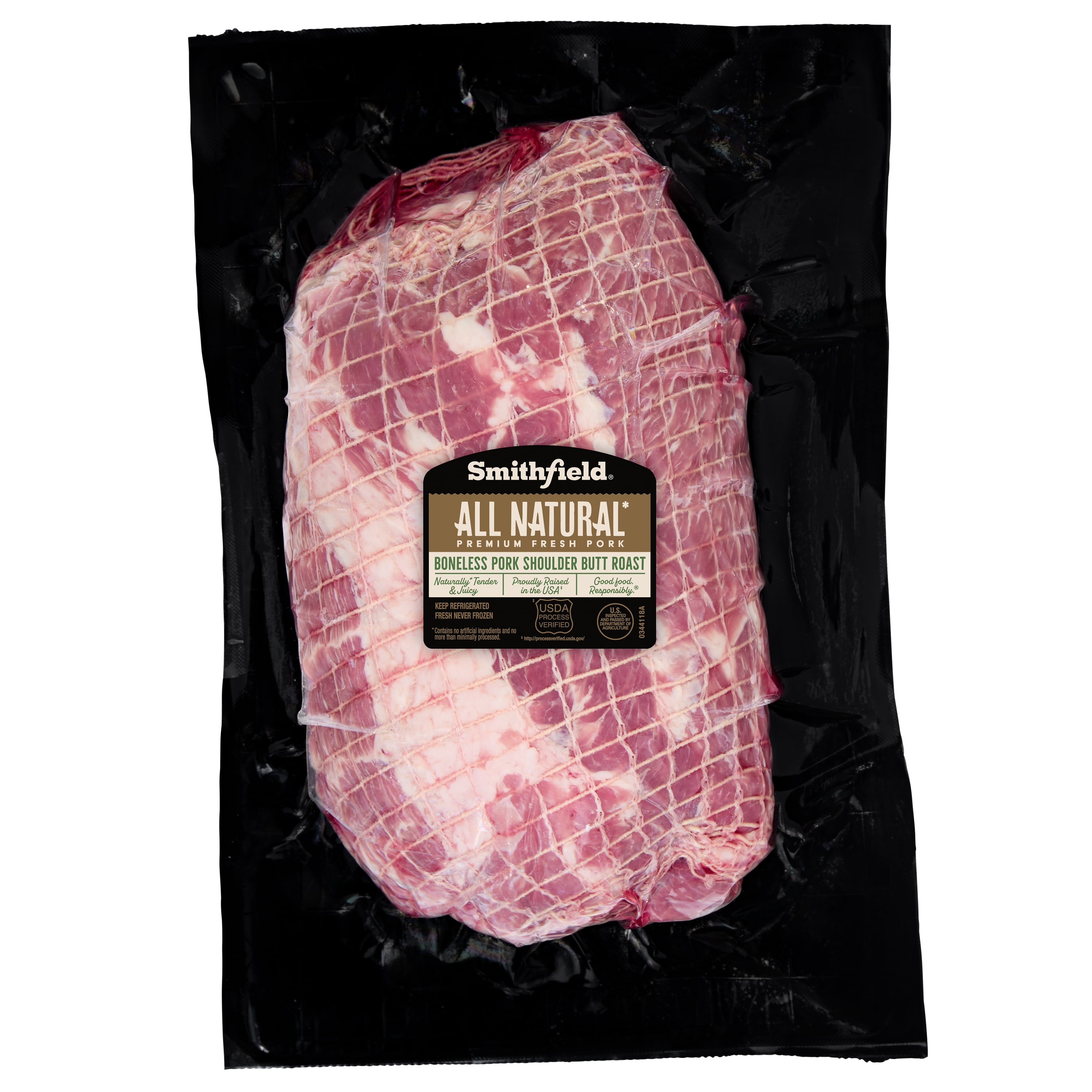 Smithfield All Natural Boneless Pork Shoulder Butt Roast,