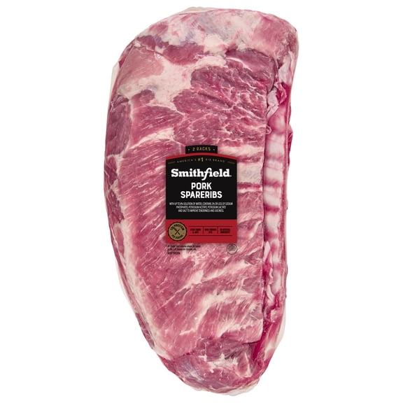 Smithfield Extra Tender Frozen Pork Spareribs, 8.0-14.0 lb